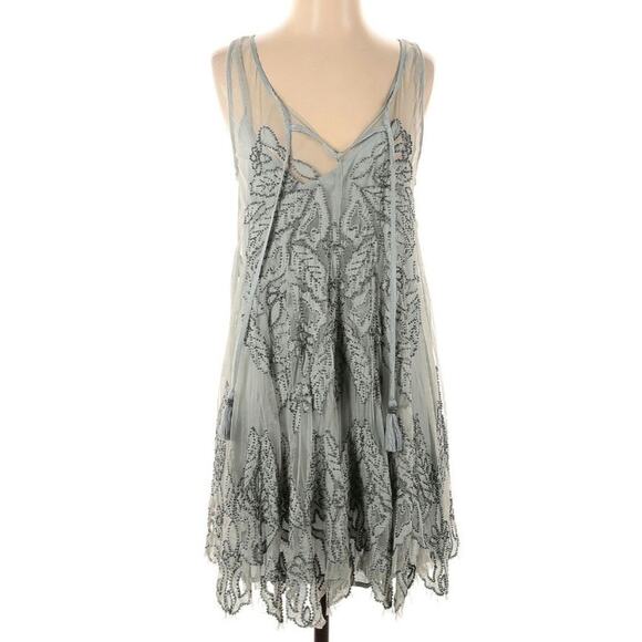 NWT Free People La Palma XS Beaded Dress - Picture 3 of 15